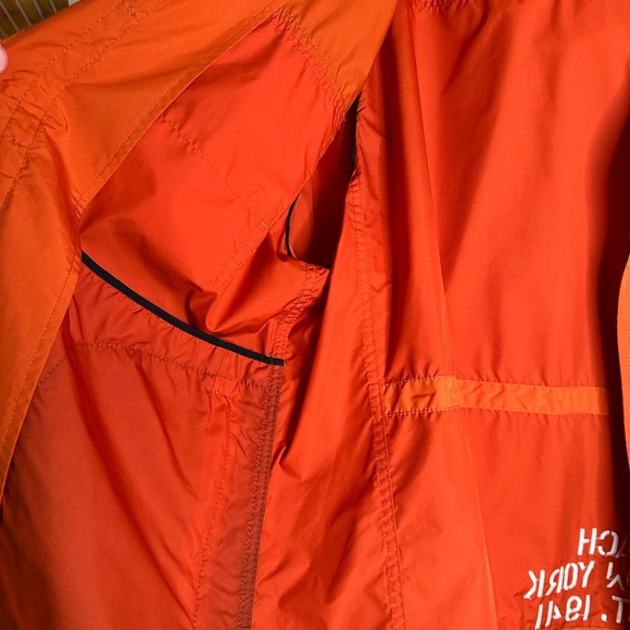 Coach Orange Removable Sleeve Wind-breaker Jacket - Picture 8 of 10